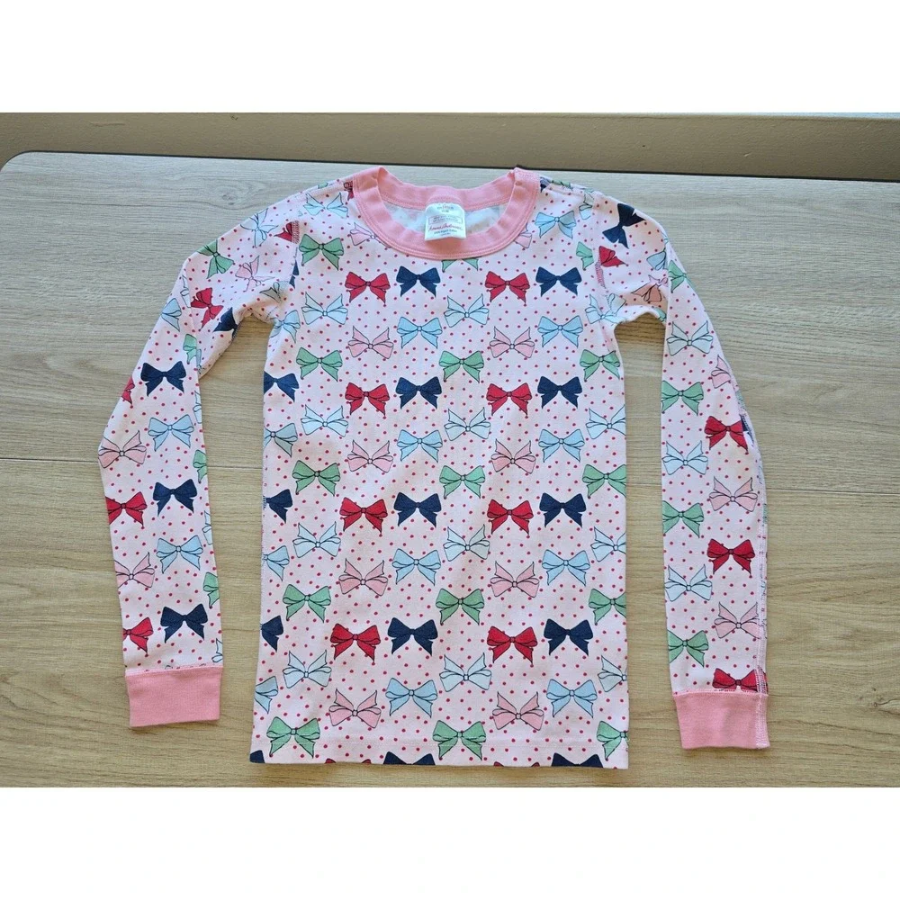 Hanna Andersson Girls Pajama Tops Lot Size 10 Organic Cotton Christmas Holiday